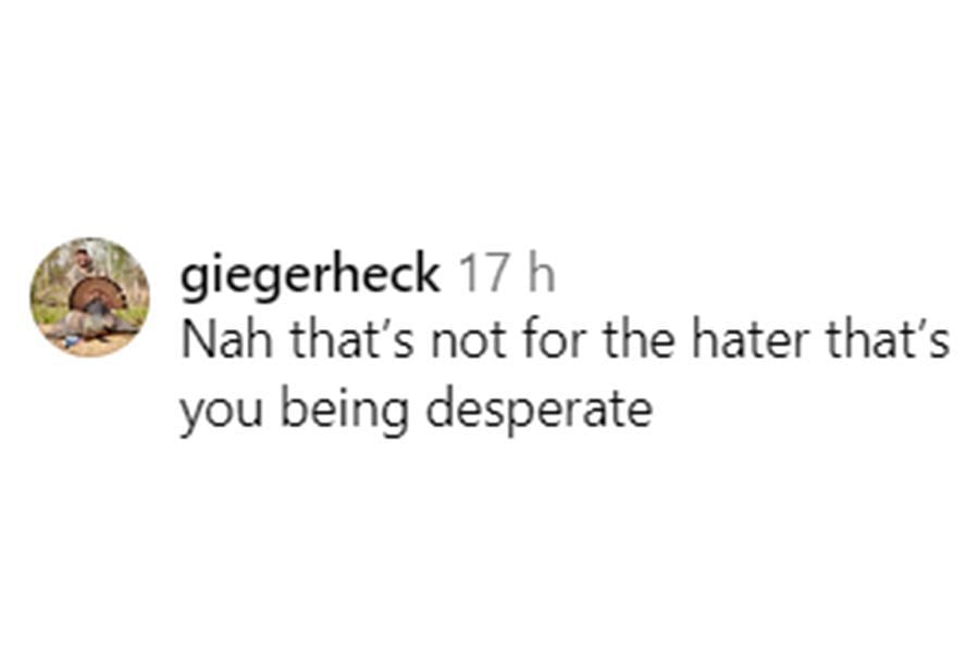 Fan reaction to VanZant's post